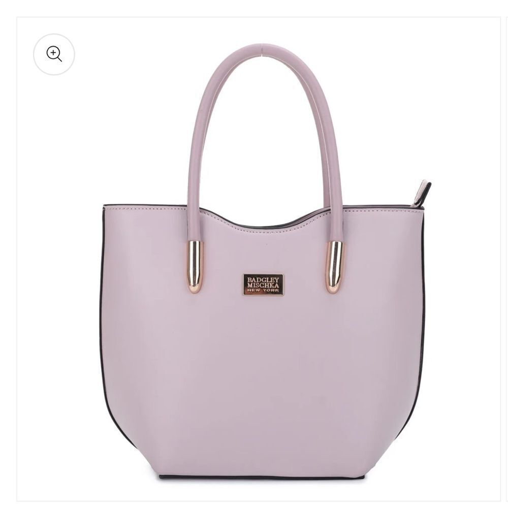 Badgley Mischka New York Lani Blush Pink Smooth Feminine Coquette Tote Purse‎